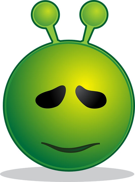 alien, smiley, emoji