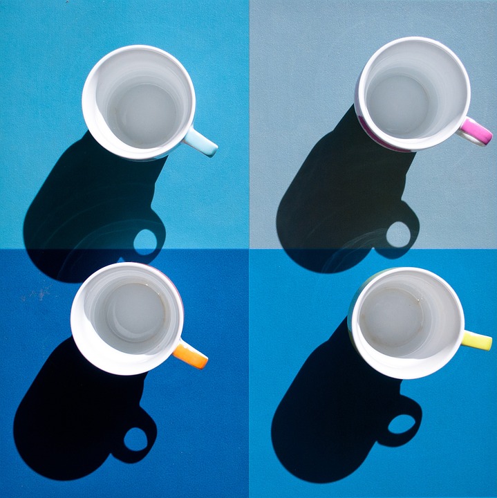 four, coffee, cups