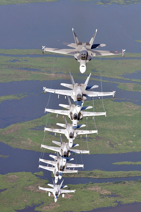 military jet formation, precision, aircraft