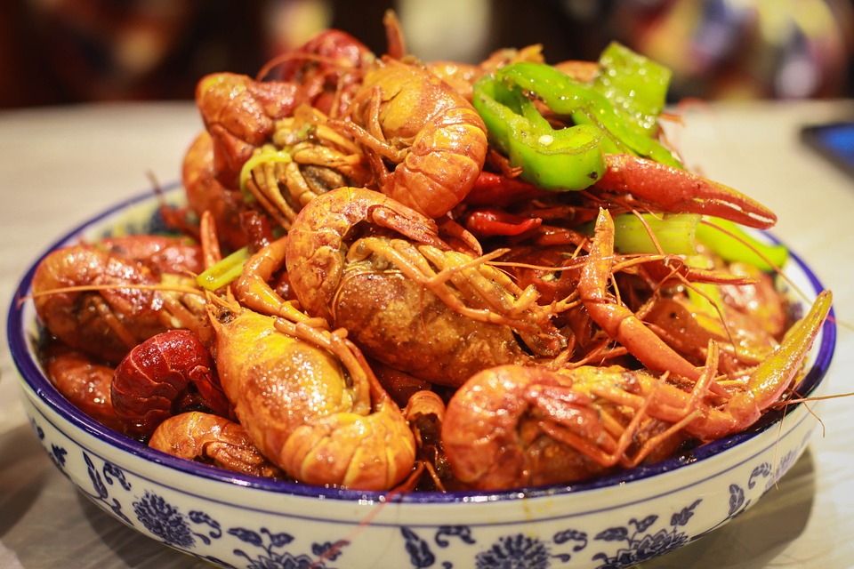 crayfish, chinese dishes, shanghai