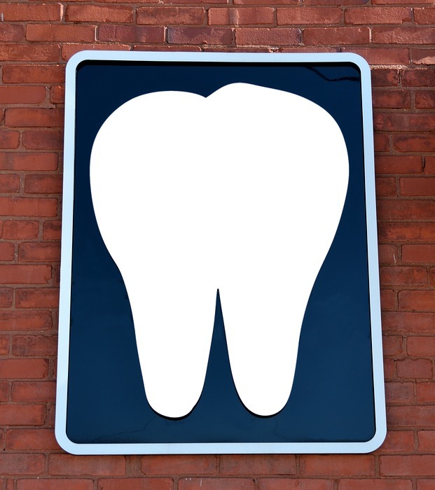 dentist office, sign, wall