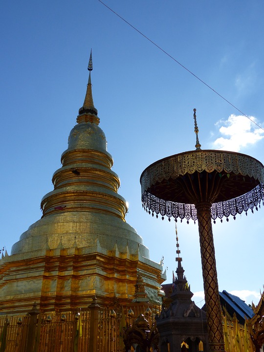 temple, lamphun, thailand
