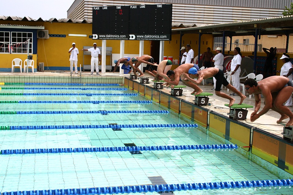 competition, swimming, water