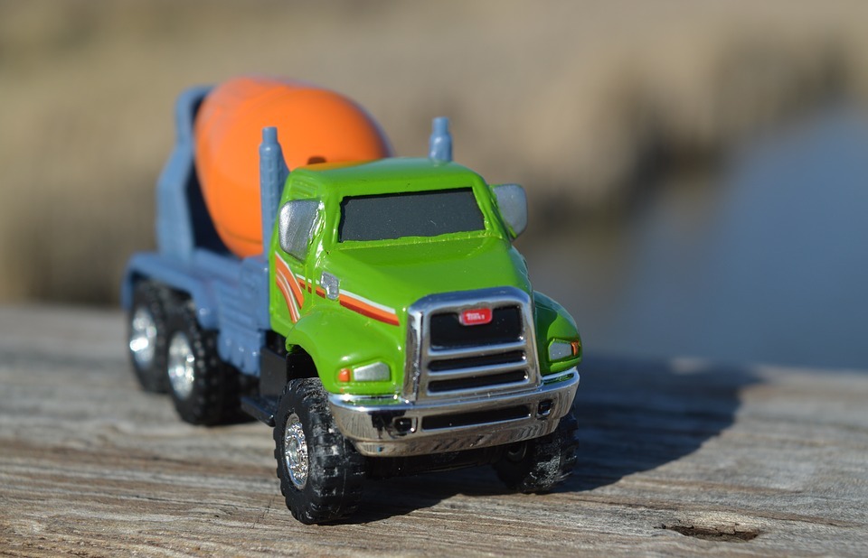 truck, cement truck, vehicle