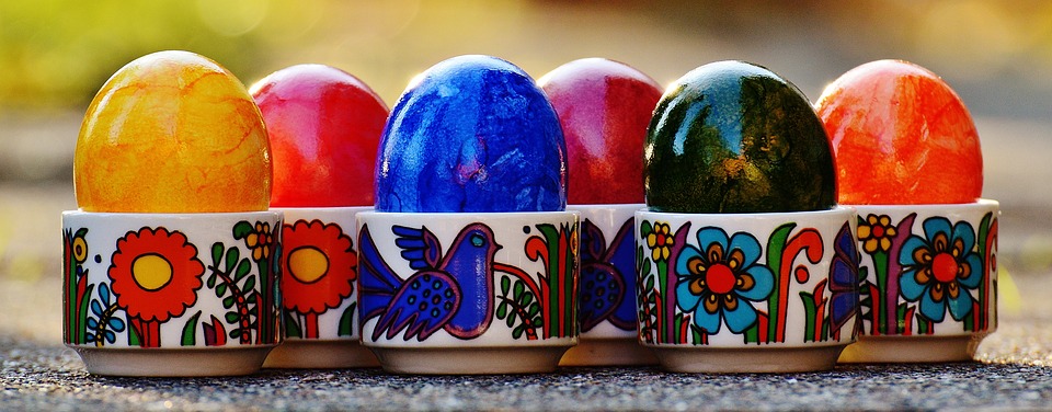 easter, easter eggs, colorful
