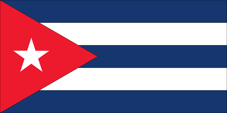 flag, country, cuba
