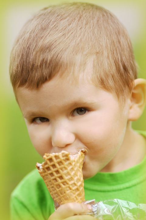 boy, ice cream, taste