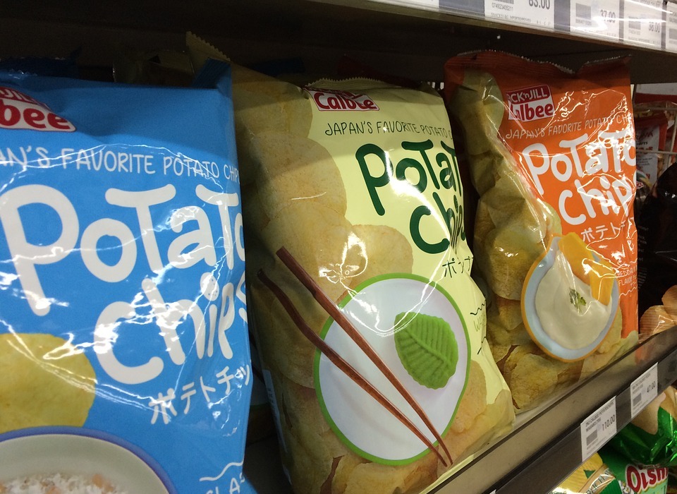 potato chips, snacks, grocery