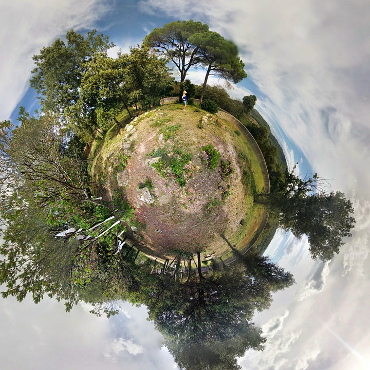 planet, green natural, earth