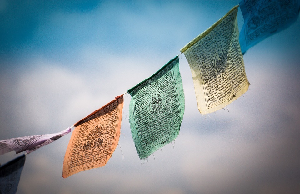 tibet, prayer flags, tibetan prayer flags