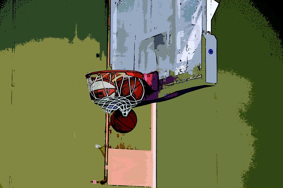 basketball hoop, basket, basketball