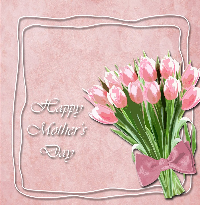 tulips, mother's day, mother's day card