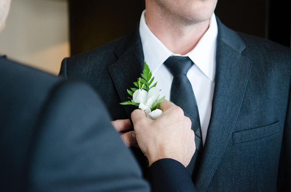 wedding, marriage, buttonhole