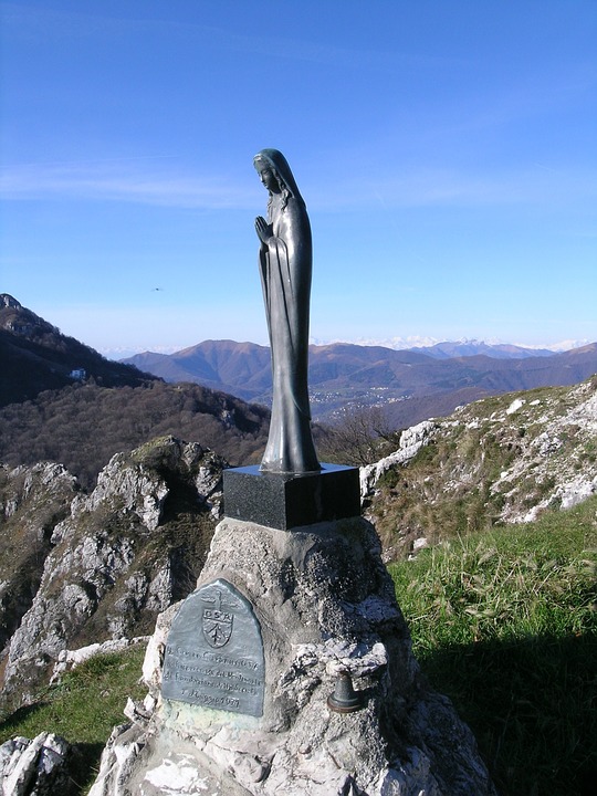 madonna, statue, prayer