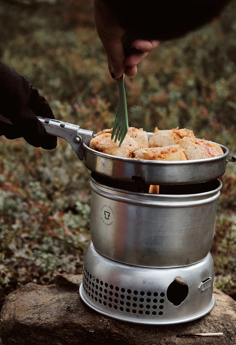camping, cooking, portable
