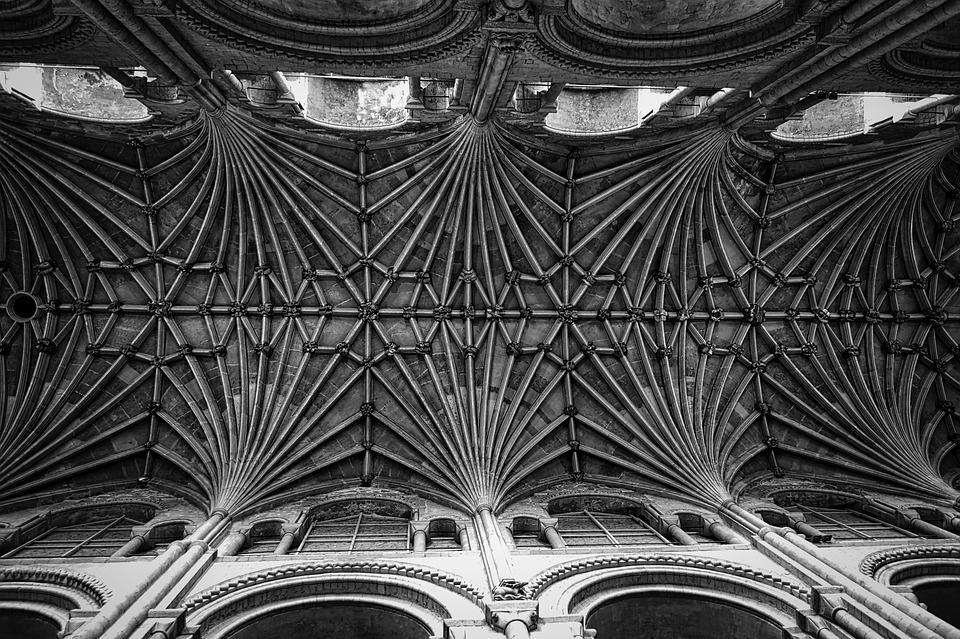 ceiling, norwich cathedral, classical