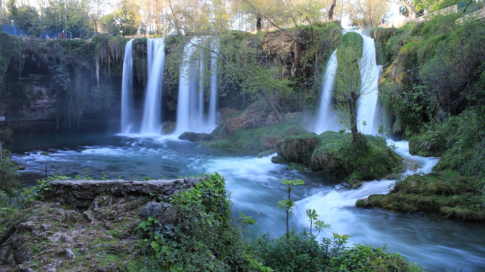 waterfall, waterfall antalya, turkey