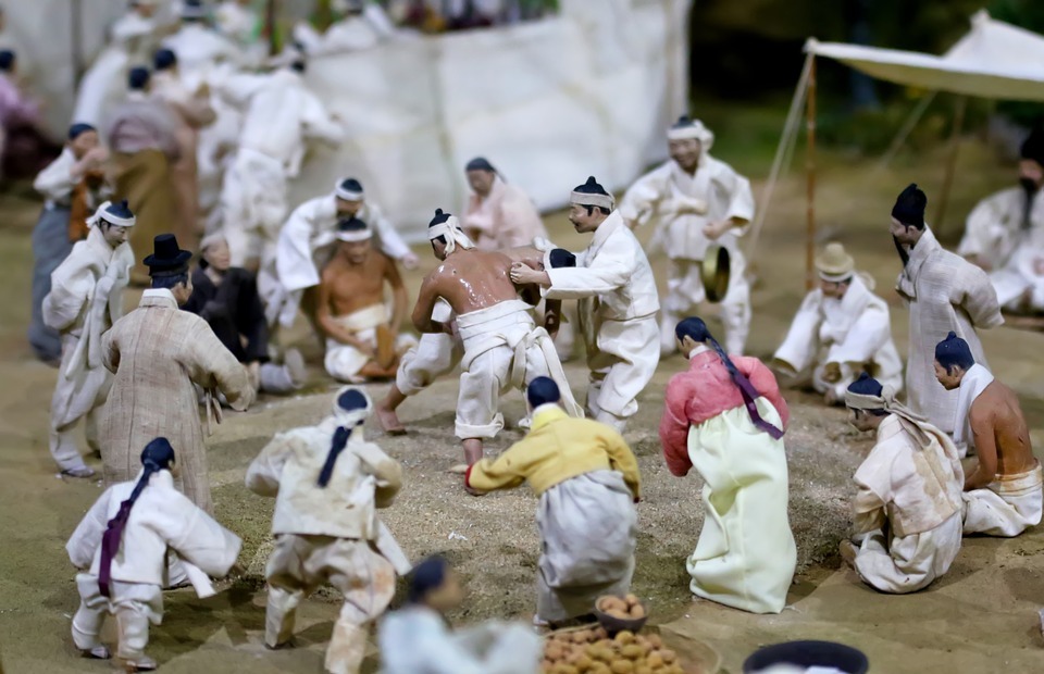 ssireum, korean wrestling, miniature