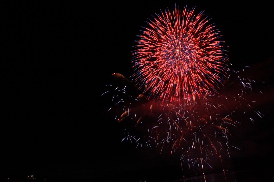 fireworks, explosion