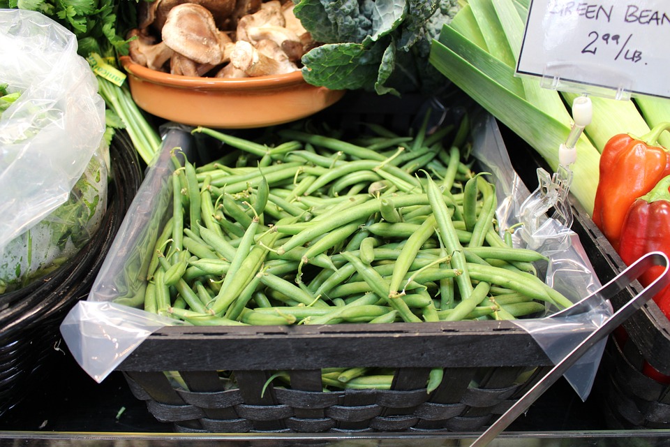 green beans, grocery store, farm store