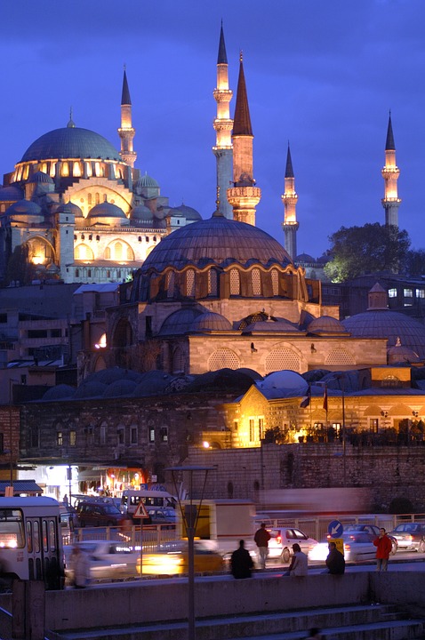 istanbul, cami, night