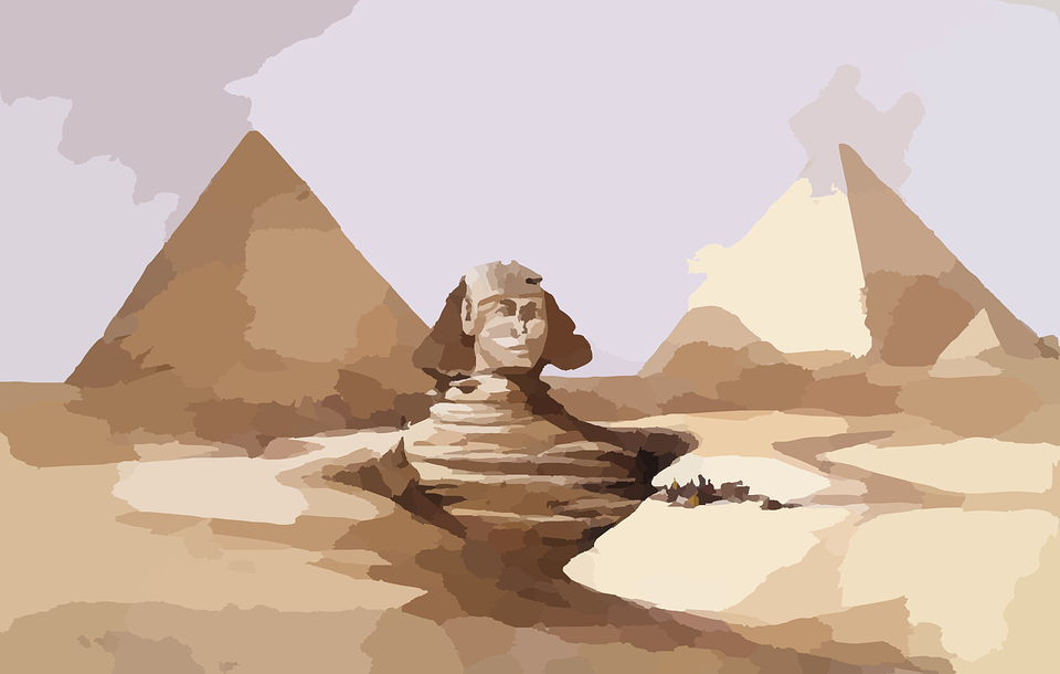 pyramids, egypt, sphinx