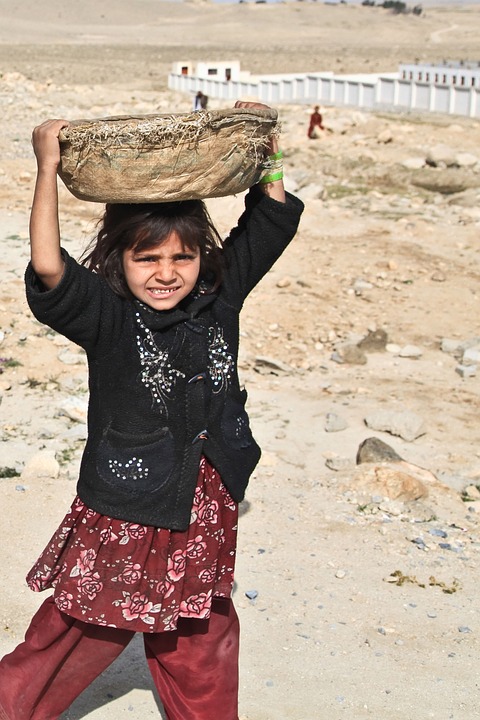 girl, afghani person, alone