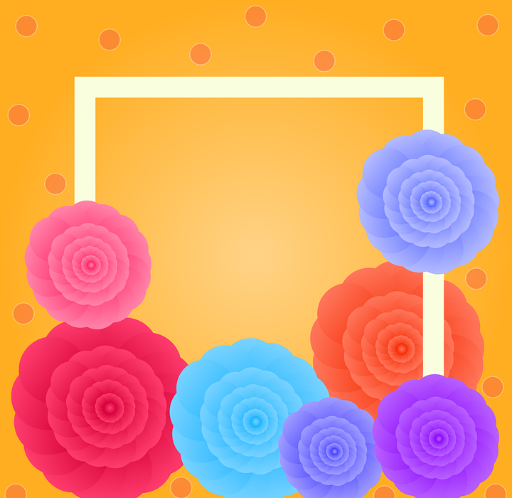 happy mothers day, card of, colorful flowers