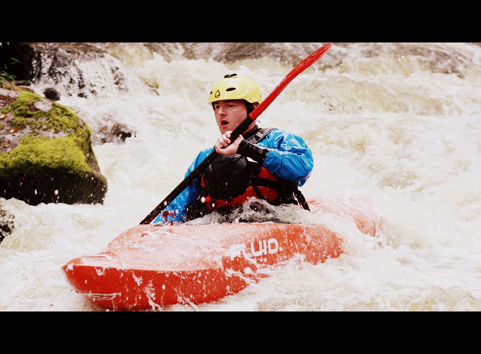 kayak, water, paddle