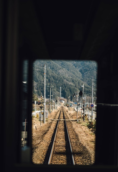 trail, train, station
