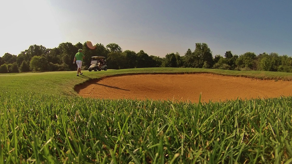 golf, sand trap, course