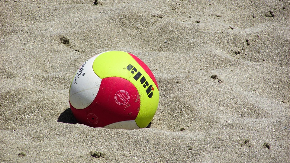 beach volley, volleyball, ball