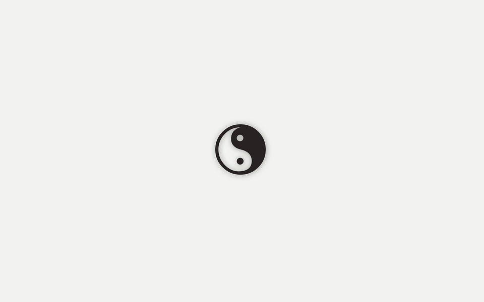 wallpaper, background, yin yang