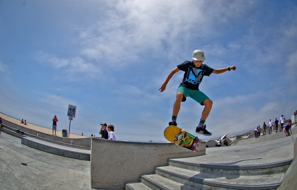skateboard, skate park, skater
