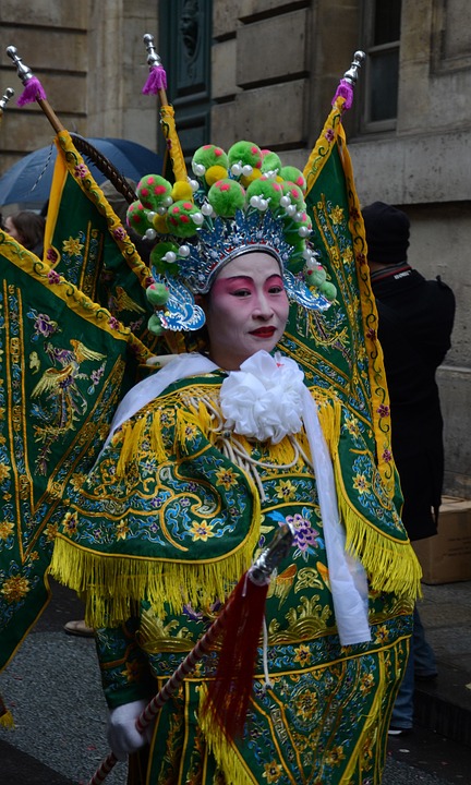 paris, france, chinese new year