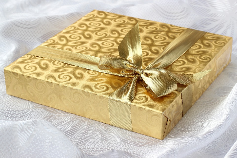 gift, box, present