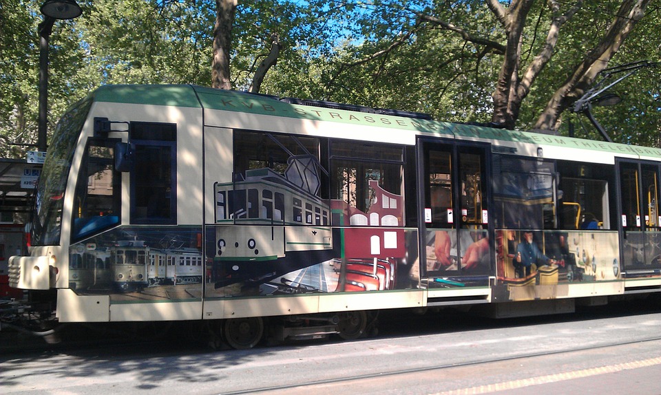tram, advertising, tramway museum