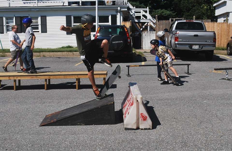 skateboard, boys, ramp