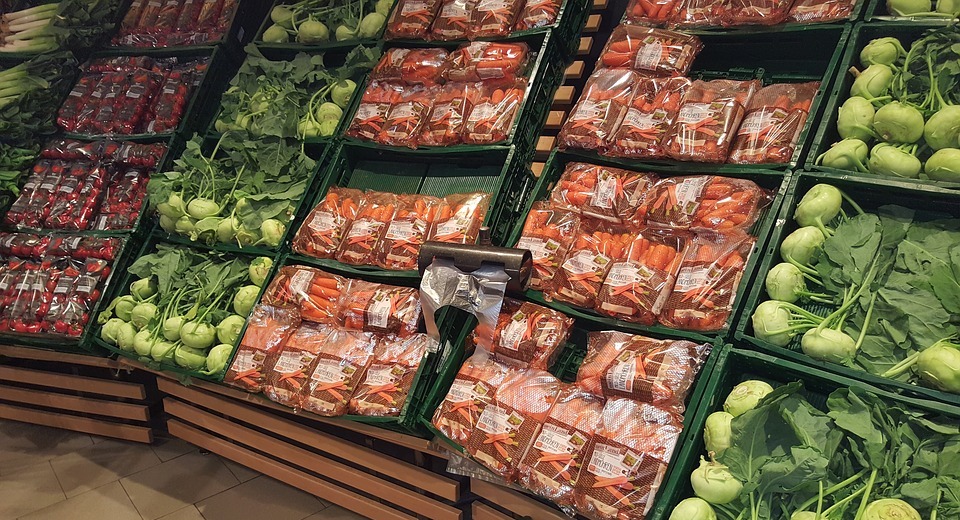 vegetable stand, shopping, supermarket