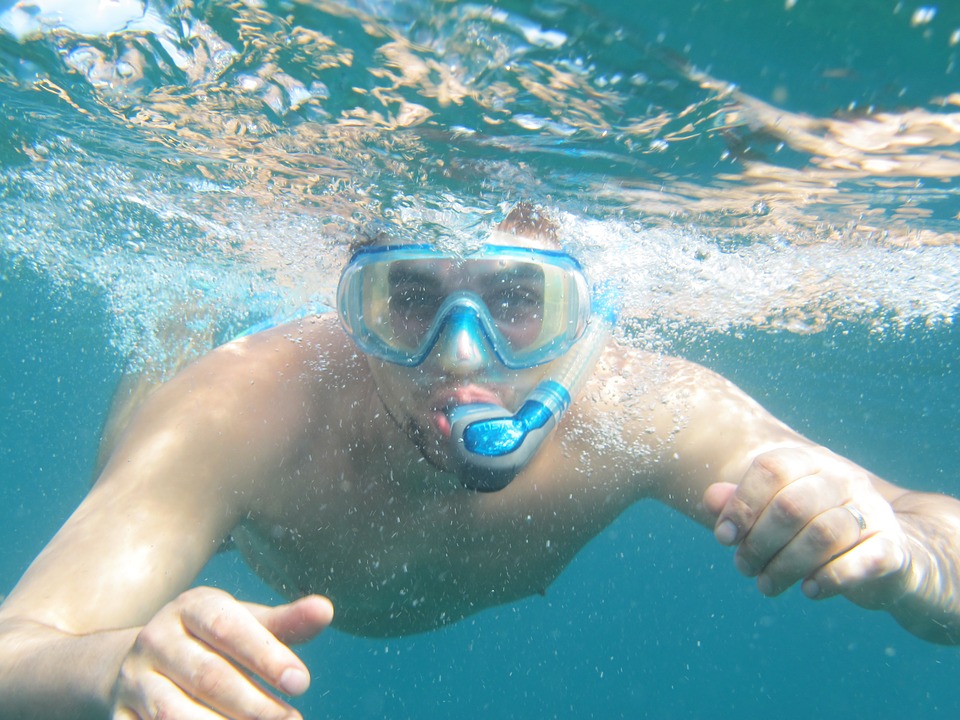 diving, snorkeling, sea