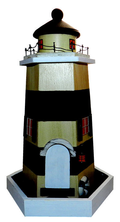 lighthouse, wood, trinket