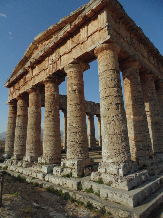 temple, magna grecia, columns