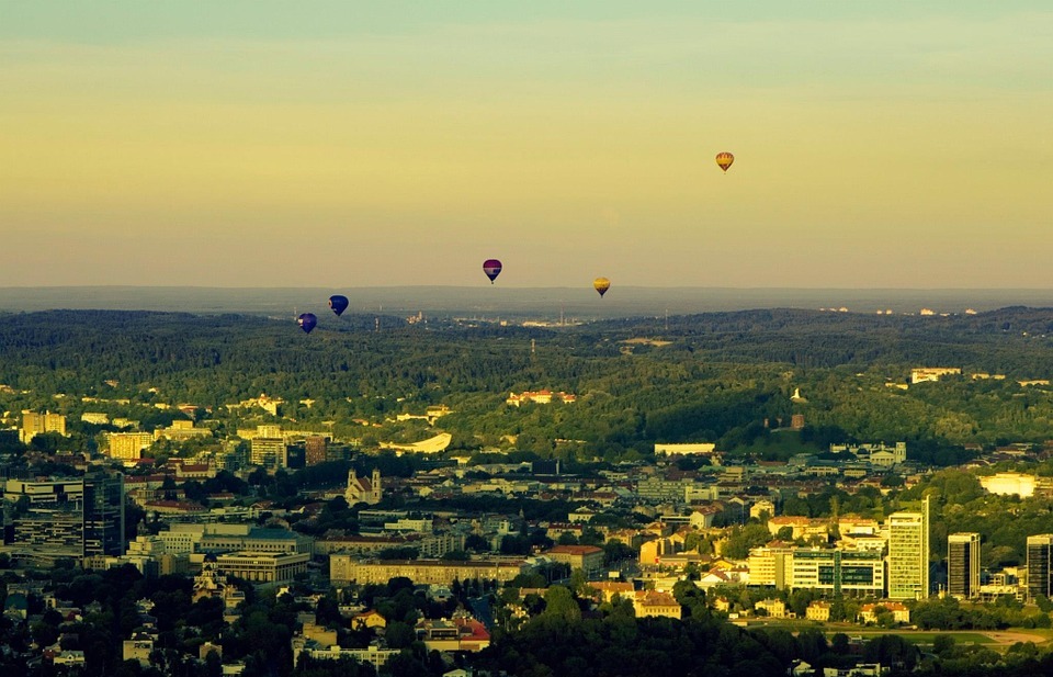 hot air balloons, sky, scenery