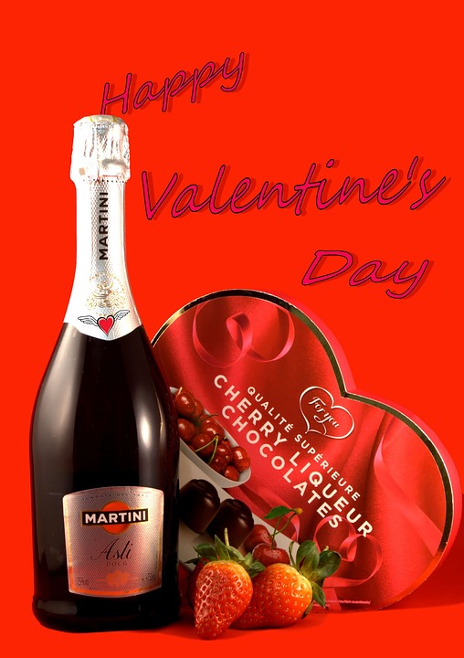 valentine's day, champagne, strawberries