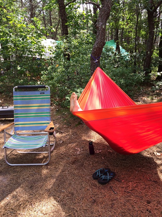 hammock, relax, camping