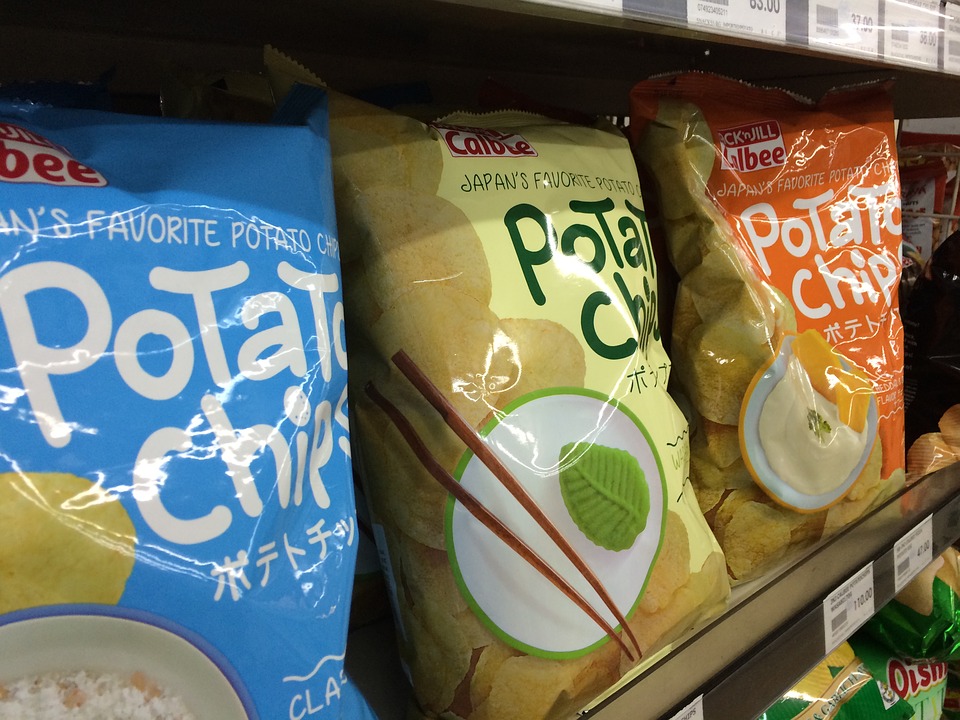 potato chips, snacks, grocery