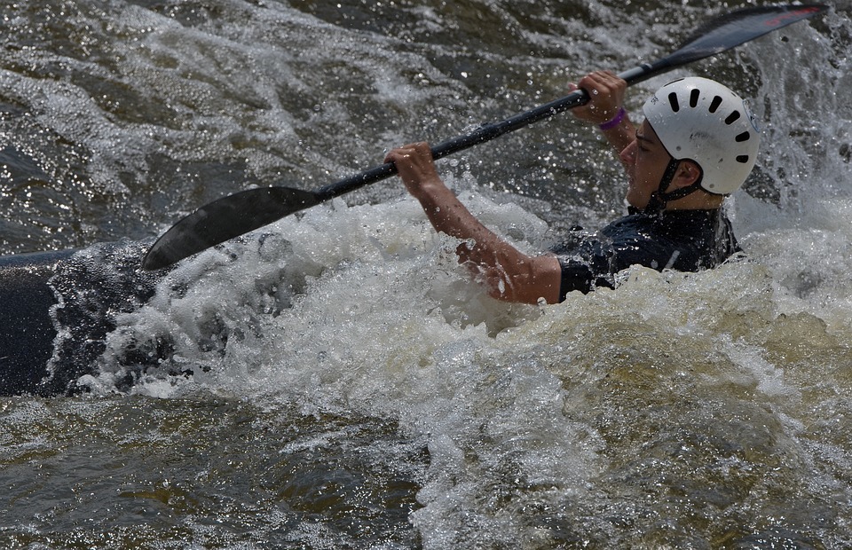kayak, slalom, river