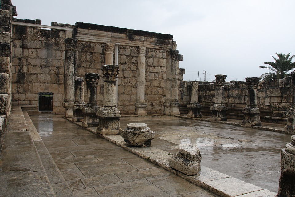 christian, the bible, capernaum synagogue