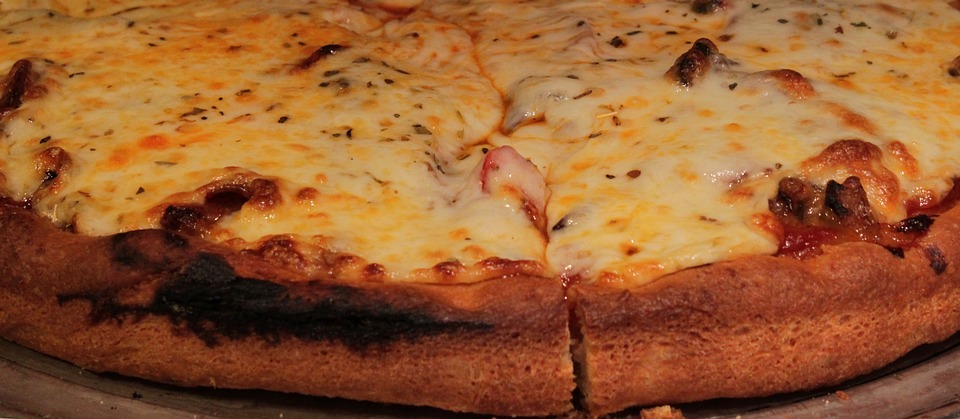 pizza, crust, cheese
