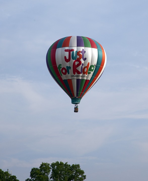 balloon, hot air, rising